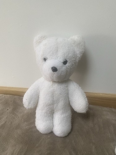 Doudou ours blanc hochet - doudou,